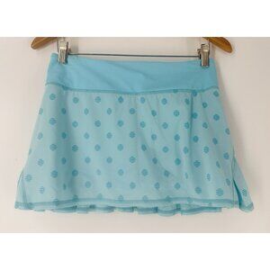 Lululemon Run Pace Setter Striped Dot Lined Skirt 4 Way Stretch 4 Regular READ